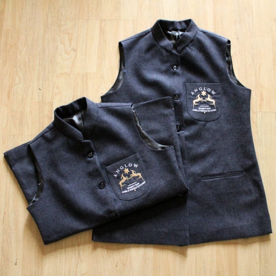 Custom bartender uniforms made for Anglow Cocktail Bar by RestroCart