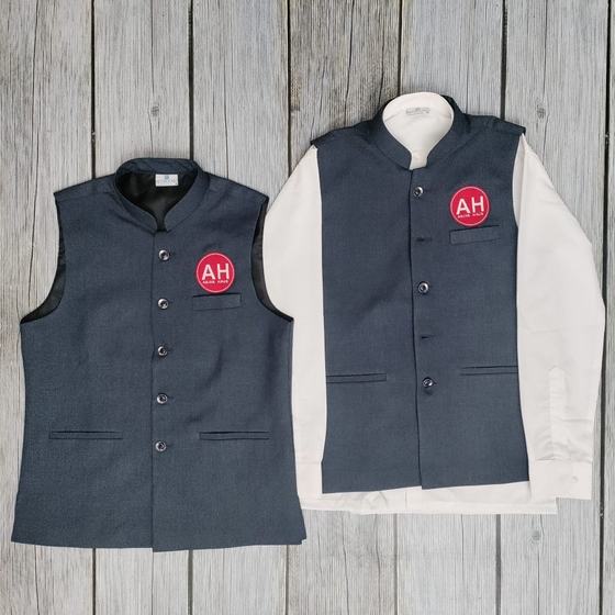 Catering uniforms, custom service staff uniform made for Asian Haus by RestroCart, New Delhi