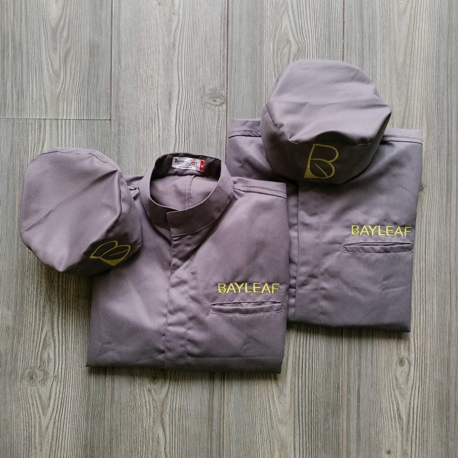 Custom chef uniforms made for Bayleaf restaurant by RestroCart, New Delhi