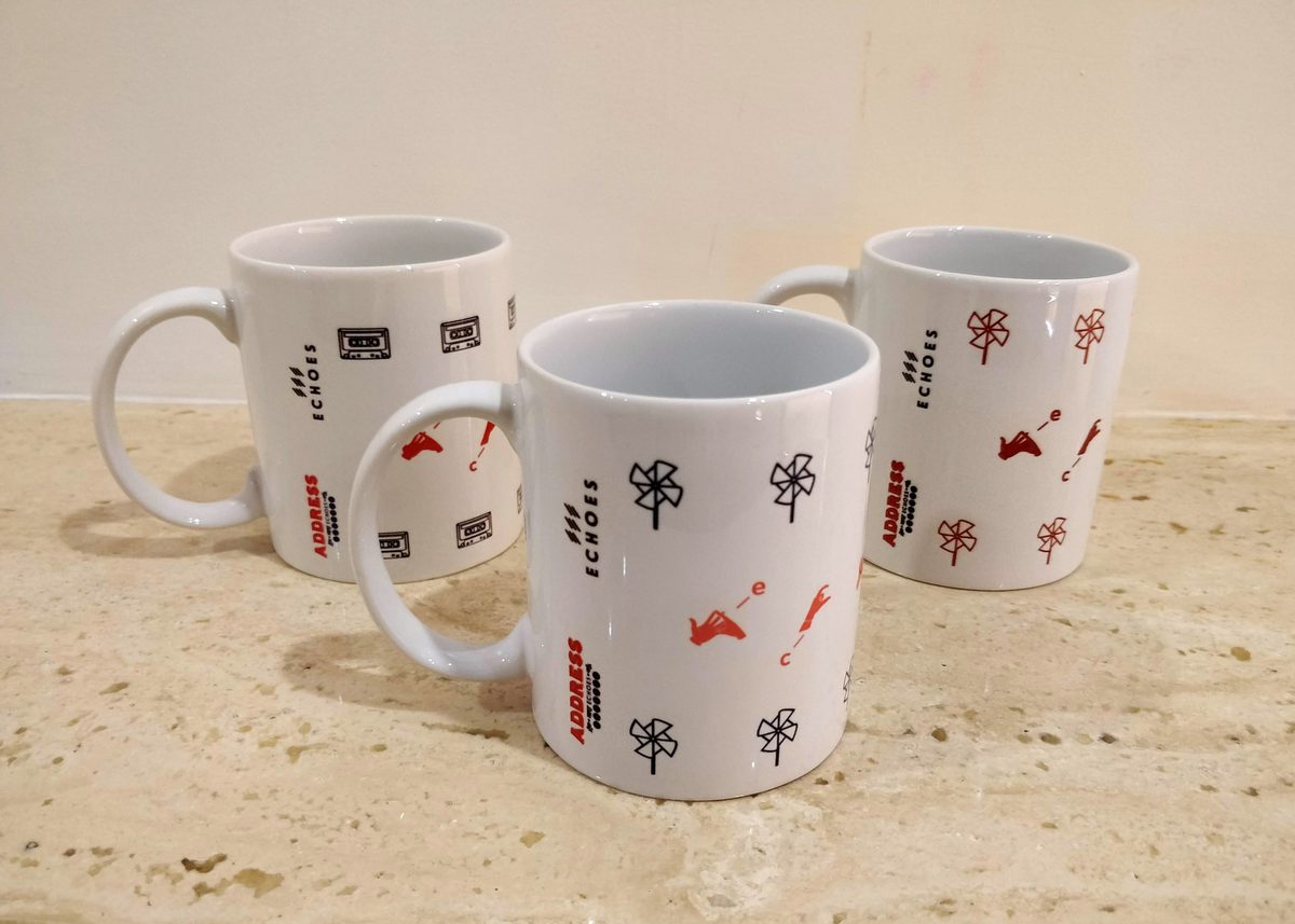 Custom illustrated coffee mugs