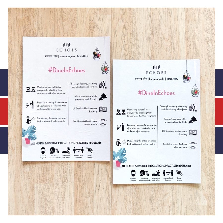 Custom display and wayfinding signage made for Echoes by RestroCart